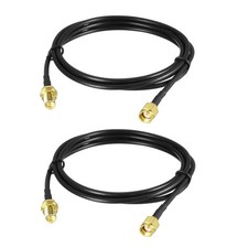 Antenna Extension Cable RP-SMA Male to RP-SMA Female Low Loss RG174 4 ft 2pcs