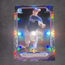 2026 Bowman Caden Scarborough 1st Reptilian Refractor #BCP-17 Rangers 