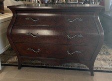 Ethan Allen Burled Bombe Chest