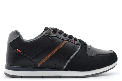 Route 21 Herren Freizeit Turnschuhe Herren Freizeitschuhe Freizeitschuhe Herrenschuhe Schwarz