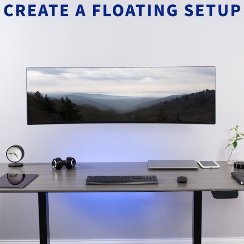 "Montaggio a parete pneumatico doppio monitor VIVO, si adatta a 2 schermi fino a 27"" o 1 fino a 49" - Foto 5 di 8