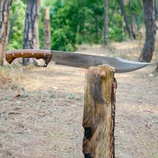 Custom Handmade Carbon Steel Blade Survival Machete Knife| Hunting Knife Camping