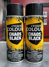 Warhammer - Citadel Colour Model Paint - Chaos Black, 10oz