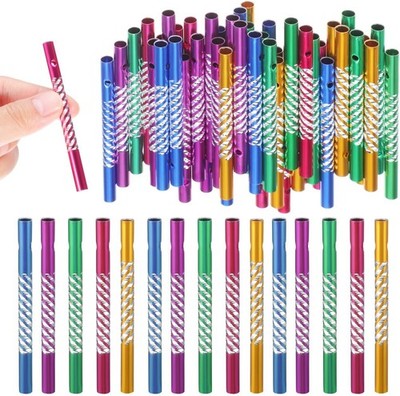 100 Pieces Wind Chime Tubes for Crafts, Aluminum Wind Chime Empty Tubes Supplies