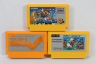 Lot of 3 Original Super Mario Bros 1 3 FC Nintendo Famicom NES Japan US Seller