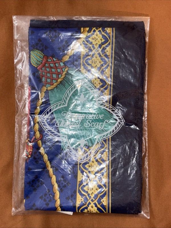 New AVON 1960s Polyester Scarf Made in Italy Vibrant Color 11” X 54” D0122313