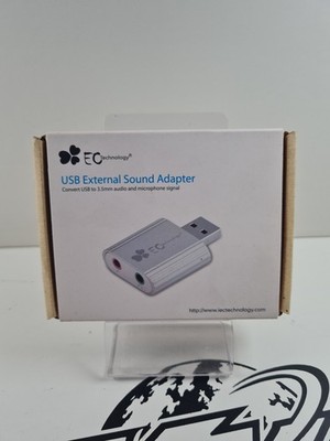 USB External Sound Adapter Convert USB to 3,5mm Audio & Mic