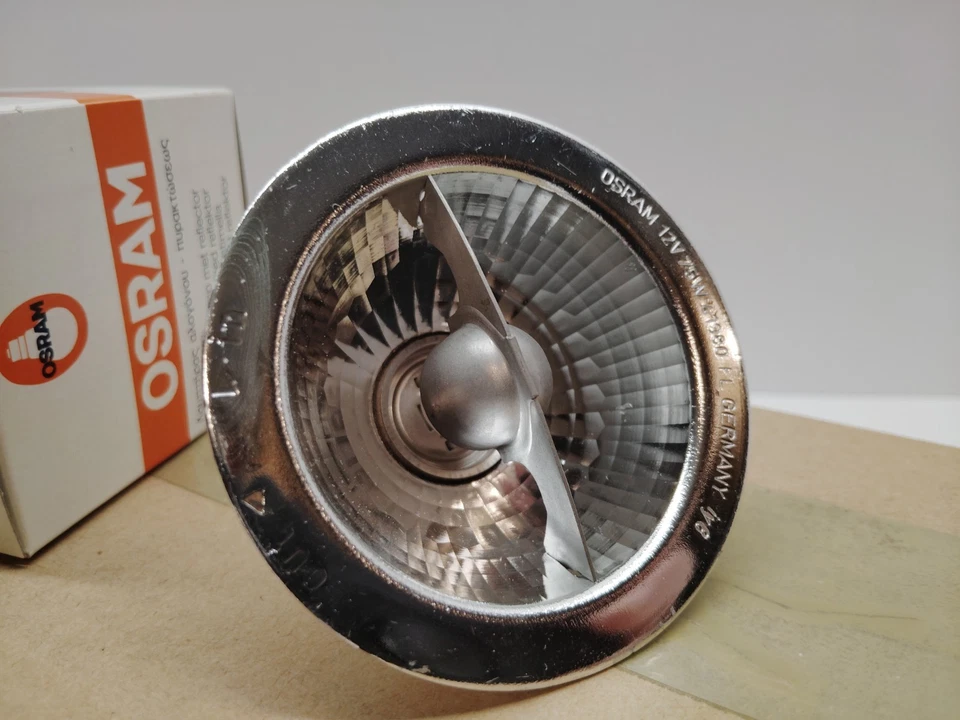 OSRAM HALOSPOT AR70 Aluminum Reflector Lamp 41980 FL 30° 75W BA15d  - Case of 10 - Image 3 of 4