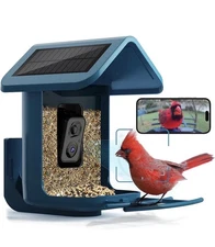 Bird Feeder with Camera Solar Powered : Smart Camera Bird Feeder 2K Live Feed Ca