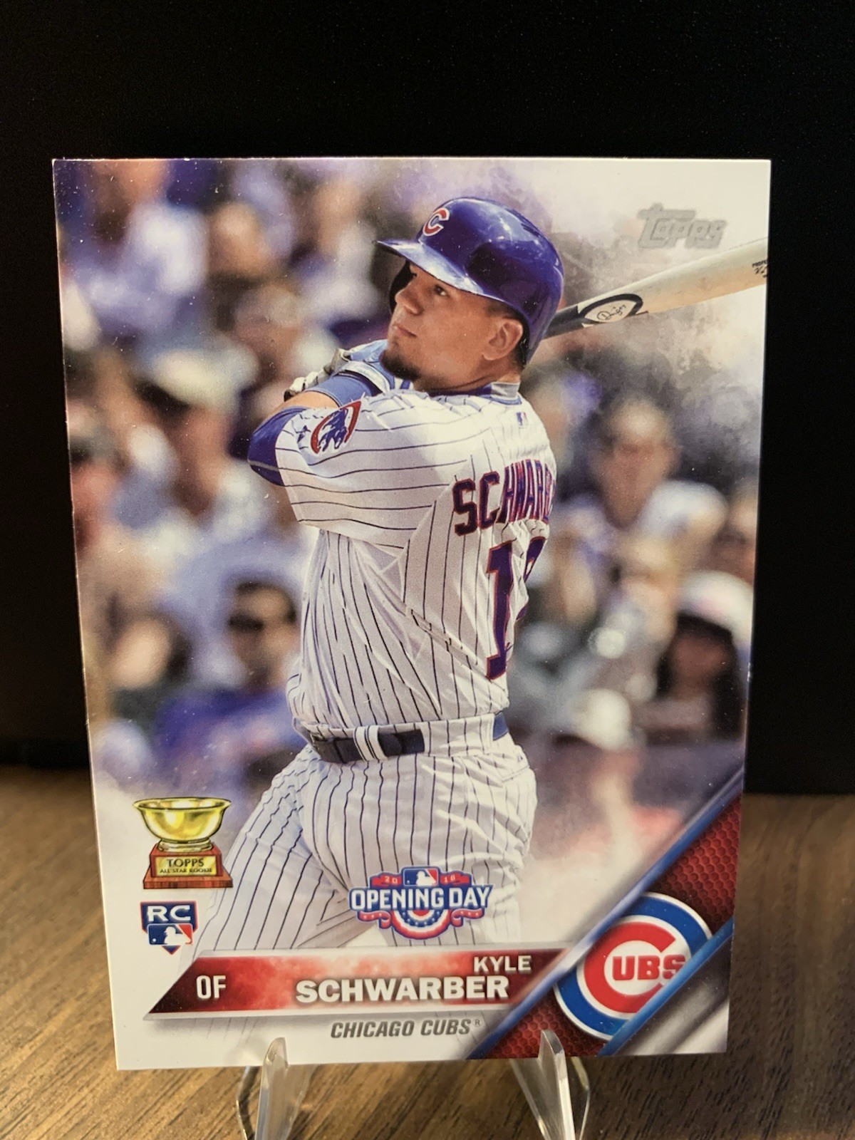 Topps 2016 Opening Day Kyle Schwarber Rookie Batting OD-47 Chicago Cubs Baseball