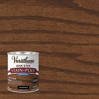 2 Pack, Gunstock, Varathane Stain + Polyurethane, Semi-Gloss -384368, Quart