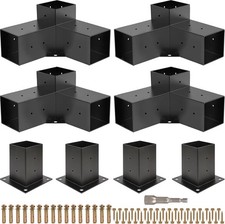 Pergola Kit, Pergola Brackets 3-Way Right Angle Corner Bracket Woodworks DIY Pos