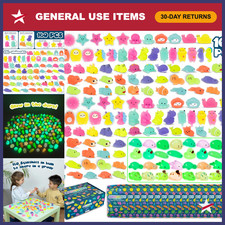 Mochi Squishy Toys Bulk Pack 160 - Glow in the Dark Fidget Toys for Kids, Party
