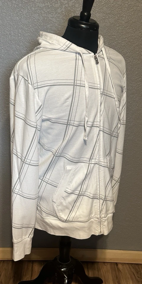 Moletom Vurt com capuz masculino grande Y2K xadrez skate com zíper ver fotos - Imagem 4 de 4