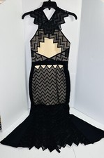 David Koma V-Neck Black Dress Size 8