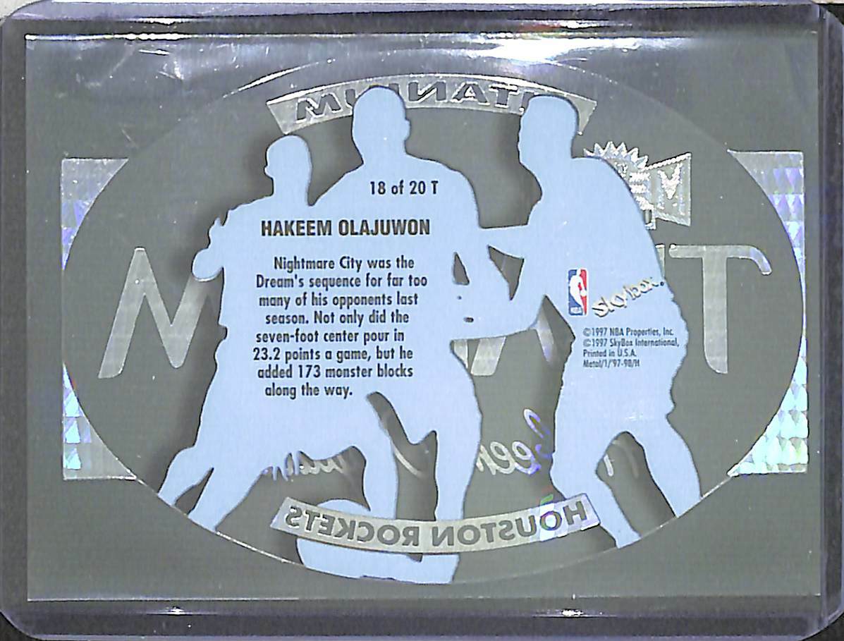 1997-98 Fleer Skybox Metal Universe Titanium #18 Hakeem