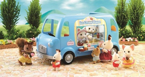 EPOCH Sylvanian Families Sylvanian Family Doll Ice Cream Van Calico Critters - Picture 1 of 4