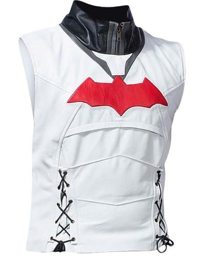 Herren Batman Arkham Nights Jacke + Weste Echtleder Biker Mode Modelljacke - Bild 5 von 6