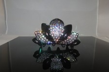 New Gorgeous embroidered Hair Clip Claw w Shinny Crystals Hair Accessories