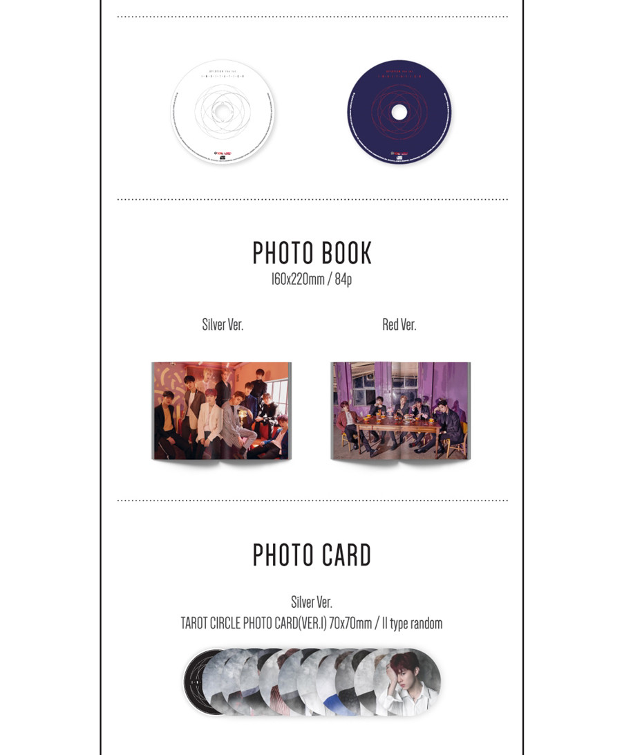 UP10TION INVITATION 1st Album Silver/Red Ver. CD+POSTER+Photobook+