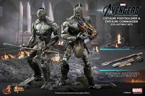 Hot Toys MMS228 The Avengers Chitauri Footsoldier Commander Collectible Set for sale online | eBay