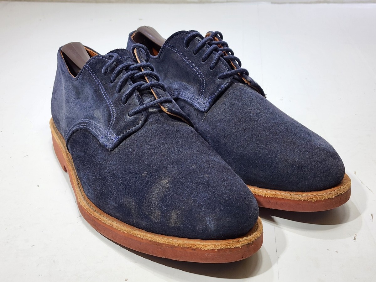 Walk Over Mens Lace Up Leather Suede Oxford Dress Shoes Blue  display picture 2