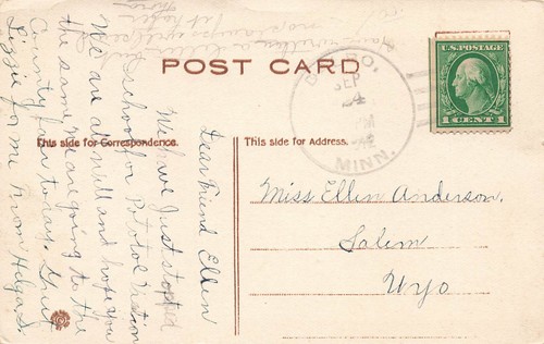 LOTE DE 2 POSTALES VINTAGE A/S PARED MUJER NOSTÁLGICA Y HOMBRE NECESITADO c1910 090123 S - Imagen 4 de 6