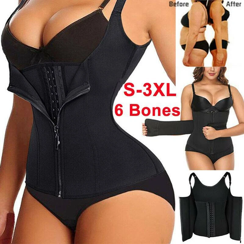 Plus Size Women Waist Trainer Corset Weight Loss Slimming Body Shaper Sauna Vest