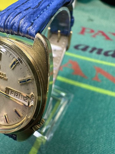 VTG 1970's Mens Bulova Accutron 2182 Watch Day/Date 18k GF Blue Indices RARE!! - Picture 13 of 15
