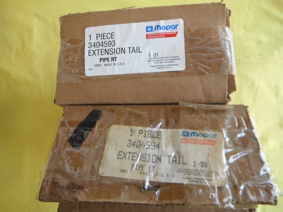 NOS 1970-1974 PLYMOUTH CUDA & DODGE CHALLENGER CHROME EXHAUST TIPS MOPAR - Изображение 4 из 4