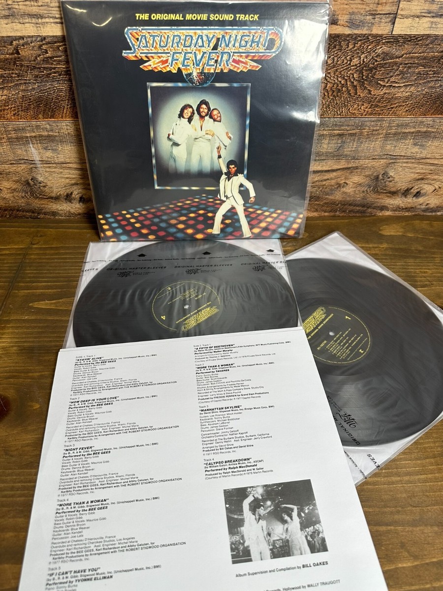 SATURDAY NIGHT FEVER Movie Soundtrack (Bee Gees) Vinyl LP Record