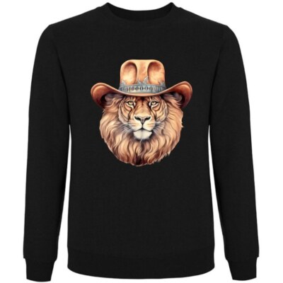 Sweatshirt Schwarz Löwe Afrika Löwin Löwen Baby Simba Lion King Safari R 404189s