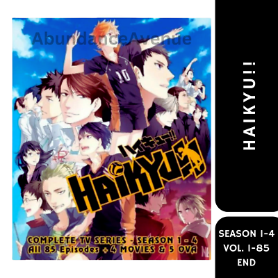 Haikyuu!! [Haikyu!!] Season 1-4 + 4 Movie + OVA (DVD Anime