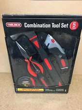 Toolrich Combination tool set 5 piece - Hammer, Tape, Pliers And Screwdriver New