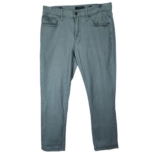 Lucky Brand 410 Athletic Straight Mens Pants Size 33X30 Green Chino Preppy
