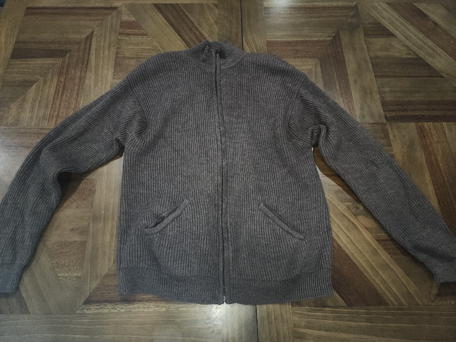 Pendleton Wool Full Zip Up Sweater Jacket, Tan, L… - image 1