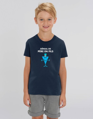 Personalized T-Shirt For Boys Short Sleeves Navy Blue - Picture 28 of 31