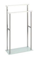 Wenko Stand Handtuch Halter Debar Edelstahl StäNder Halter 2 Stangen Glas Bad Wc