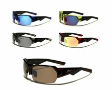 X Loop Sunglasses Wrap Around Plastic Half Frame Square Lenses Sport Cycling Men