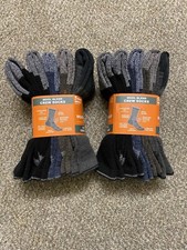 Weatherproof Men's Crew Socks Wool Blend Shoe Size 6-12,Multi Color Pack-10 