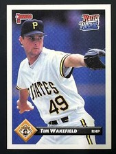 1993 Donruss Baseball Tim Wakefield Pirates Base Card Rated Rookie Series 1 61