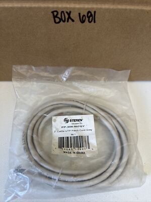 Steren PP-308-507GY 7  CAT5E UTP Patch Cord Grey