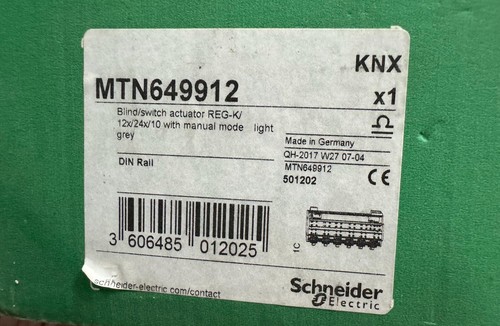 MTN649912 BLIND SWITCH ACTUATOR REG K 12x/24x/10 SCHNEIDER ELECTRIC Fast Deliver - Picture 1 of 2