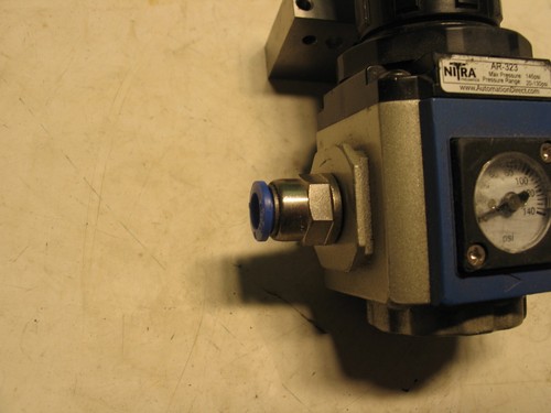 NITRA AUTOMAZIONE DIRETTA AR-323 REGOLATORE 5/16 RACCORDI TUBO 2-140PSI A0911 - Foto 4 di 4