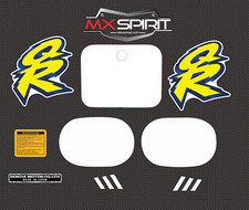 Graphic kit deco Origin 1994 Blanc pour moto cross Honda QR 50 QR50 par MXSpirit