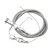Silver Stainless Steel 36" Throttle Cable for Chevy 4.8L 5.3L 6.0L 5.7L LS Swap
