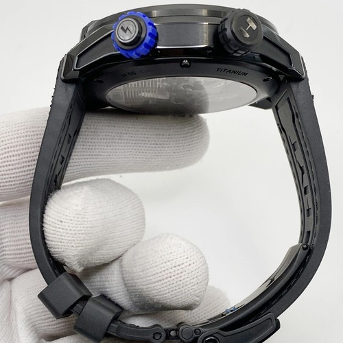 HYT H4 Neo 2 Limitée Titane Bleu Squelette Cadran Manuelle Montre H01704 - Photo 6 sur 10