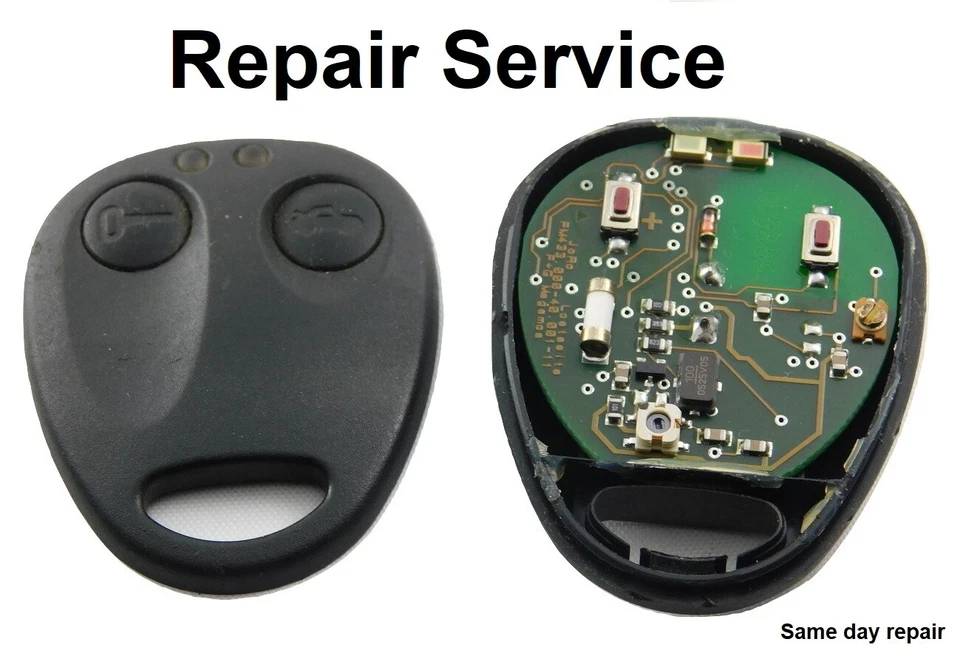 AUTOMOBILE LOCKSMITH KEY REPAIR Repair Service for Saab 9000 900 2 Button Remote Key Fob Repair Shell Case