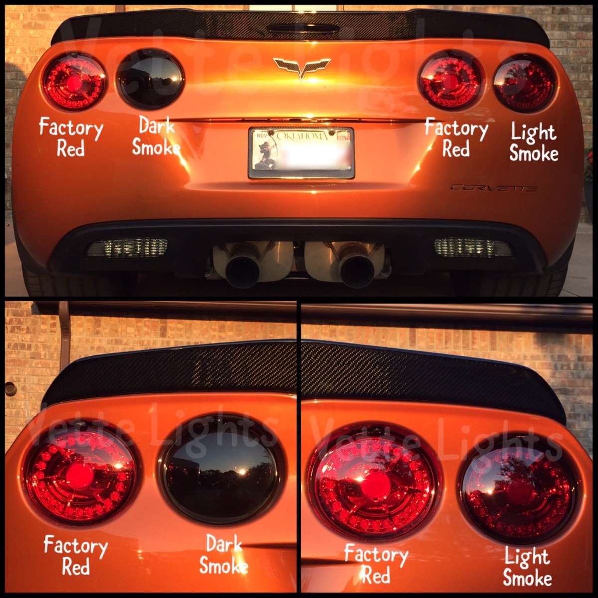 2005-2013 C6 Corvette Authentic Eagle Eye Branded LED Tail Lights