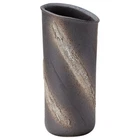 Shigaraki yaki ware Japanese flower pot vase Handcraft Radial Kushime H33cm